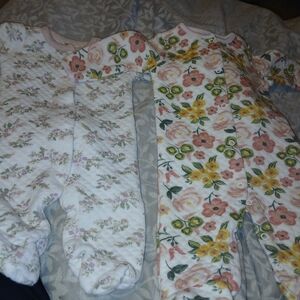 Baby Gear Pink and Yellow Floral Onesie